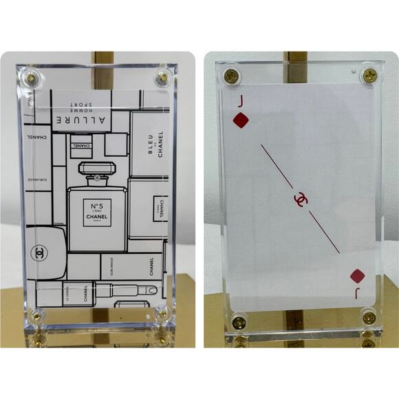 Chanel Limited Edition Perfume Jack of Diamonds Playing Card Display w Gift Bag - Picture 1 of 4